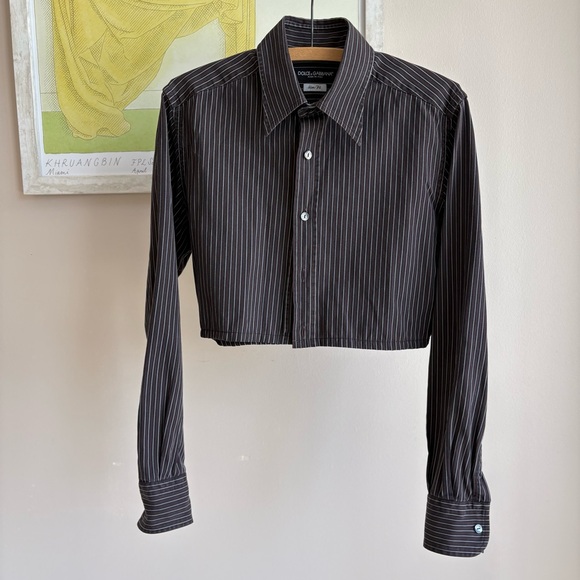 Vintage Dolce & Gabbana Cropped Oxford / Button Down - Picture 4 of 9
